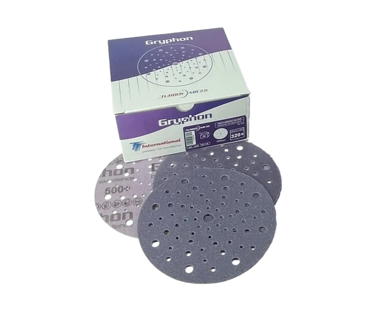 DISCHETTI ABRASIVI CERAMIC TURBOAIR 2.0 T79 GRYPHON 150mm - 50 PEZZI - GRANA 320+ - TT INTERNATIONAL Foto prodotto
